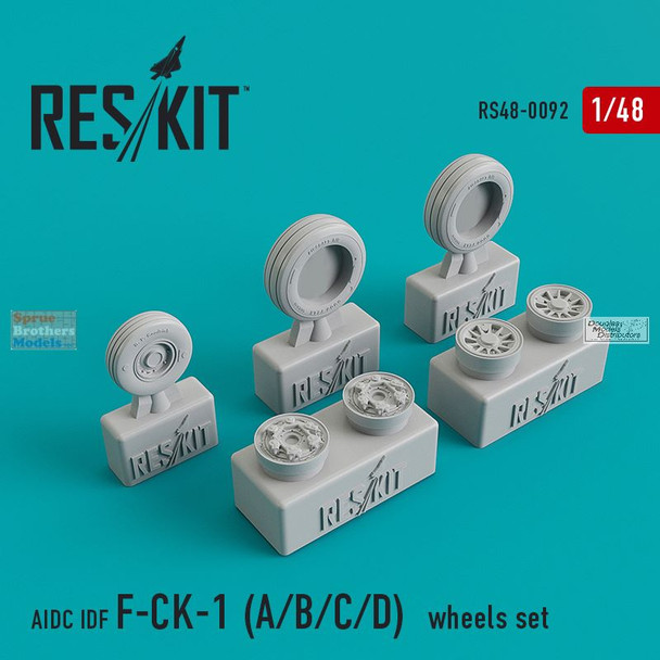 RESRS480092 1:48 ResKit AIDC IDF F-CK-1 A/B/C/D Wheels Set