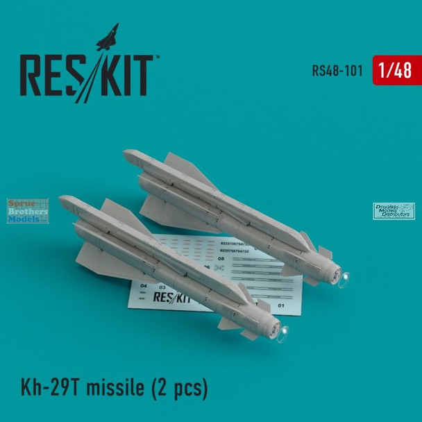 RESRS480101 1:48 ResKit Kh-29T / AS-14B Kedge Missile Set