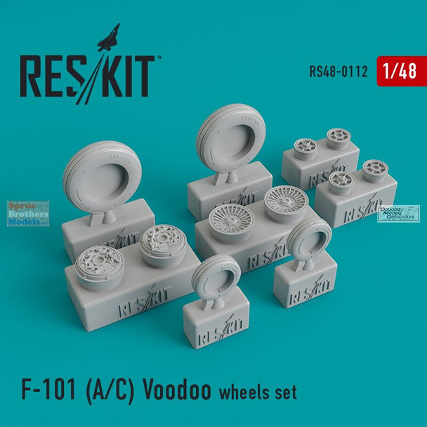 RESRS480112 1:48 ResKit F-101A F-101C Voodoo Wheels Set