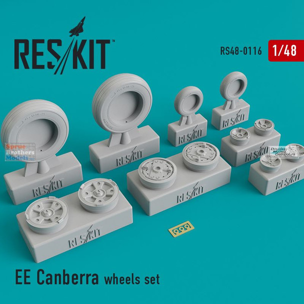 RESRS480116 1:48 ResKit Dassault EE Canberra Wheels Set