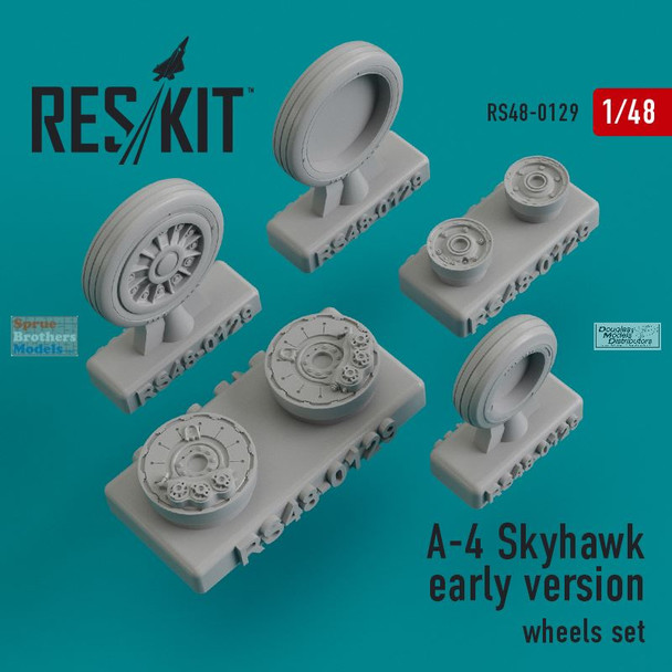 RESRS480129 1:48 ResKit A-4 Skyhawk Early Wheels Set