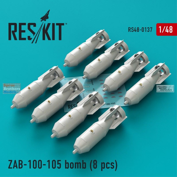 RESRS480137 1:48 ResKit ZAB-100-105 Bomb Set