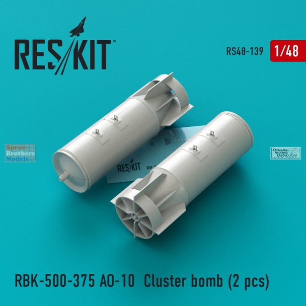 RESRS480139 1:48 ResKit RBK-500-375 AO-10 Cluster Bomb Set