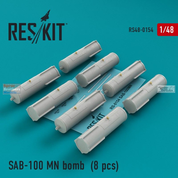 RESRS480154 1:48 ResKit SAB-100 MN Bomb Set