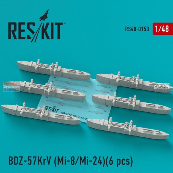 RESRS480153 1:48 ResKit BD3-57KRV Pylons for Mi-8 Mi-24