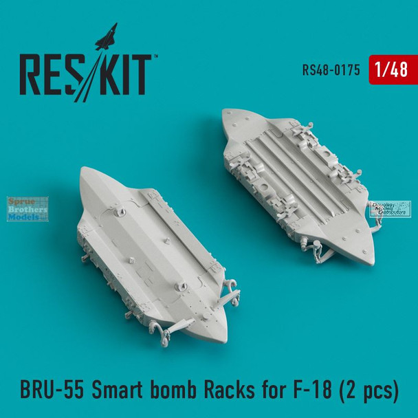 RESRS480175 1:48 ResKit BRU-55 Smart Bomb Racks for F-18
