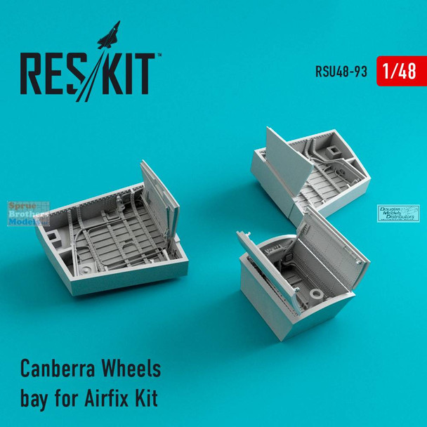 RESRSU480093U 1:48 ResKit Canberra Wheel Bays (AFX kit)