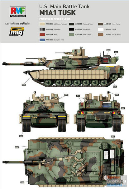 RFMRM5004 1:35 Rye Field Model M1A2 SEP Abrams TUSK I / TUSK