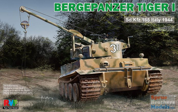 RFMRM5008 1:35 Rye Field Model Bergepanzer Tiger I Sd.Kfz.185 Italy 1944