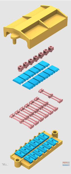 RFMRM5034 1:35 Rye Field Model M4 Sherman HVSS Type 80 Workable Track Links Set