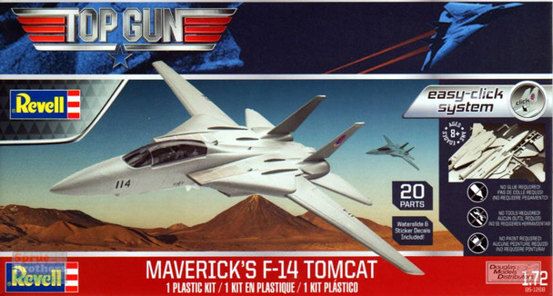 RMX851268 1:72 Revell Top Gun Maverick's F-14 Tomcat [Easy-Click System]