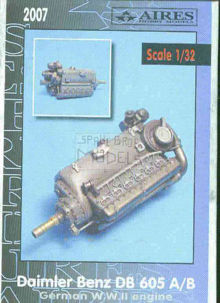 ARS2007 1:32 Aires Daimler Benz DB 605 A/B German WWII Engine #2007