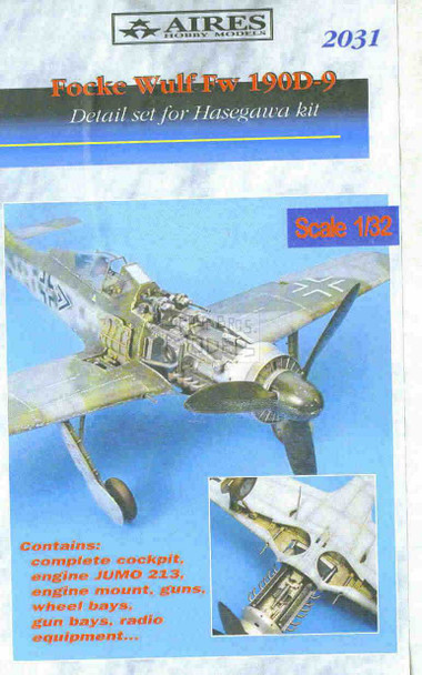 ARS2031 1:32 Aires Fw190D-9 Fw 190D-9 Detail Set (HAS kit) #2031