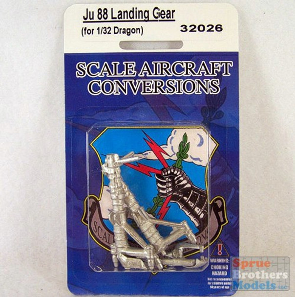 SAC32026 1:32 Scale Aircraft Conversions - Junkers Ju  88 Landing Gear (REV kit) #32026