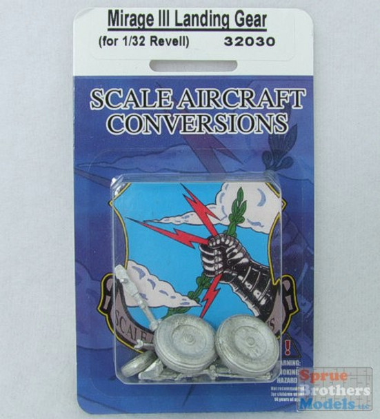 SAC32030 1:32 Scale Aircraft Conversions - Mirage III Landing Gear (REV kit) #32030