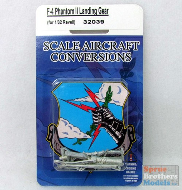 SAC32039 1:32 Scale Aircraft Conversions - F-4E F-4F F-4G RF-4C Phantom II Landing Gear (REV kit)