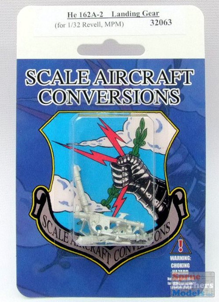 SAC32063 1:32 Scale Aircraft Conversions - He 162A-2 Landing Gear (REV/MPM kit) #32063
