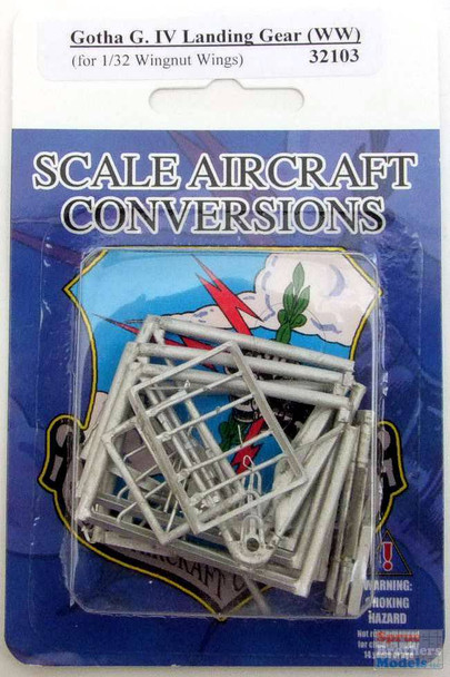 SAC32103 1:32 Scale Aircraft Conversions - Gotha G.IV Landing Gear (WNW kit)