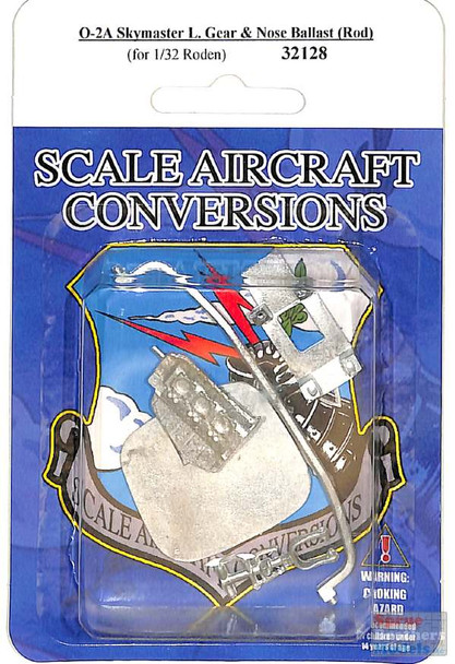 SAC32128 1:32 Scale Aircraft Conversions - O-2A Skymaster Landing Gear & Nose Ballast (ROD kit)
