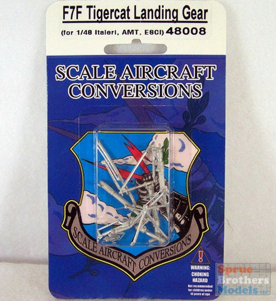 SAC48008 1:48 Scale Aircraft Conversions - F7F Tigercat Landing Gear (ITA/AMT/ESC kit) #48008