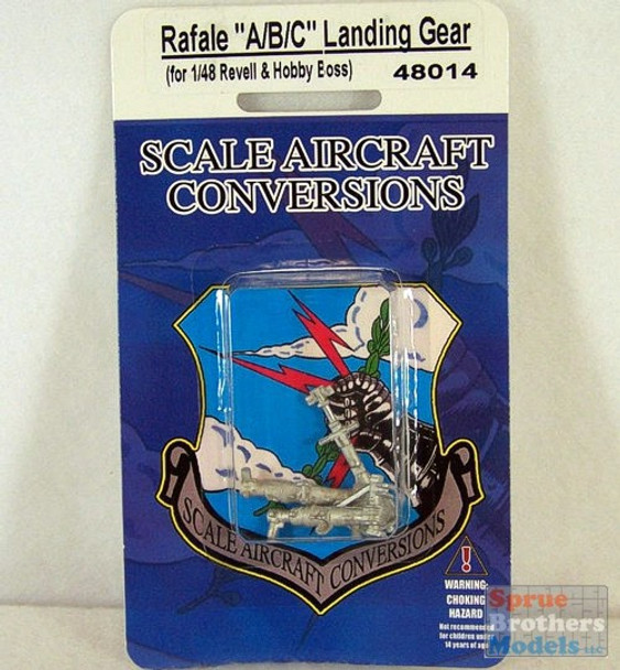 SAC48014 1:48 Scale Aircraft Conversions - Rafale A/B/C Landing Gear (REV/HBS kit) #48014