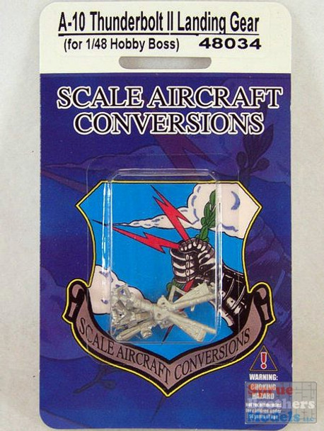 SAC48034 1:48 Scale Aircraft Conversions - A-10 Thunderbolt II Landing Gear Set (HBS kit) #48034