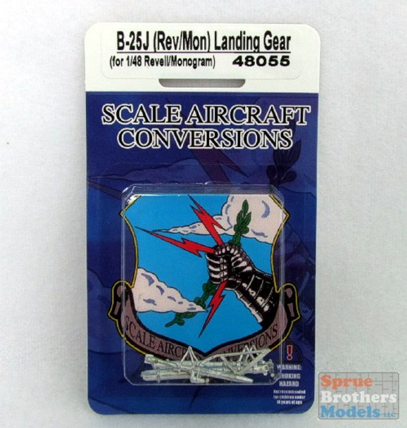 SAC48055 1:48 Scale Aircraft Conversions - B-25J Mitchell Landing Gear (REV kit) #48055