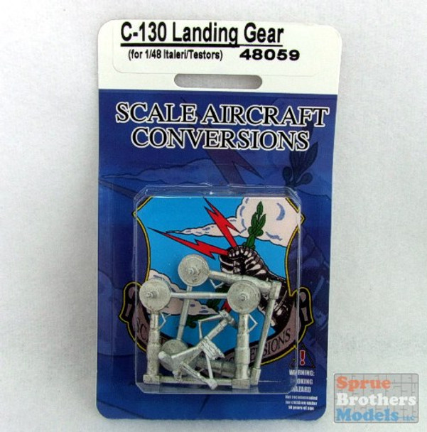 SAC48059 1:48 Scale Aircraft Conversions - C-130 Hercules Landing Gear (ITA/TES kit) #48059