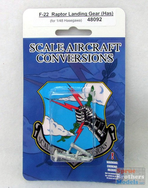 SAC48092 1:48 Scale Aircraft Conversions - F-22 Raptor Landing Gear (HAS kit) #48092