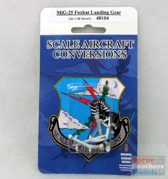 SAC48104 1:48 Scale Aircraft Conversions - MiG-25 Foxbat Landing Gear (REV kit) #48104