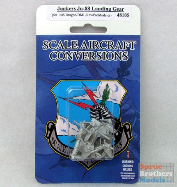 SAC48105 1:48 Scale Aircraft Conversions - Junkers Ju 88 Landing Gear (DRA/REV kit) #48105