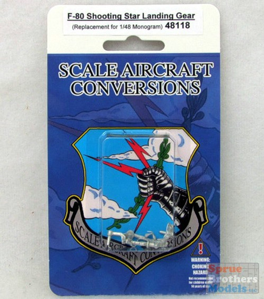 SAC48118 1:48 Scale Aircraft Conversions - F-80 Shooting Star Landing Gear (REV/MON kit) #48118