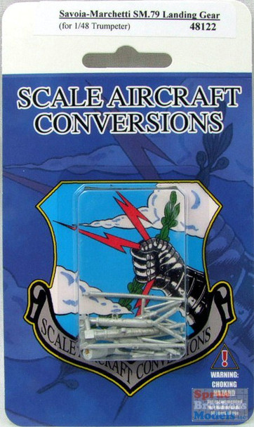 SAC48122 1:48 Scale Aircraft Conversions - SM.79 Landing Gear (TRP kit) #48122