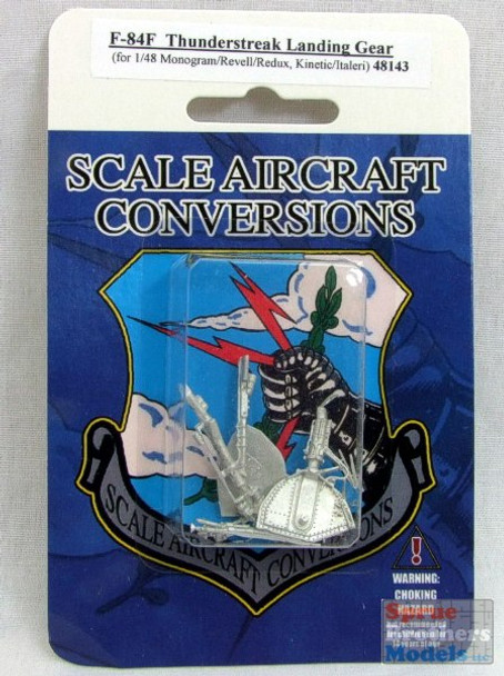 SAC48143 1:48 Scale Aircraft Conversions - F-84F Thunderstreak Landing Gear (REV/KIN/ITA kit) #48143