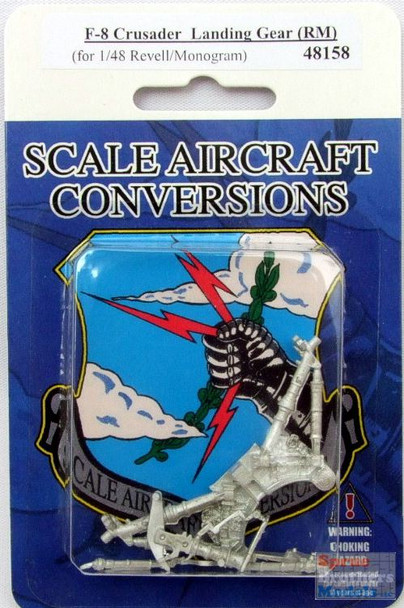 SAC48158 1:48 Scale Aircraft Conversions - F-8 Crusader Landing Gear (REV kit) #48158