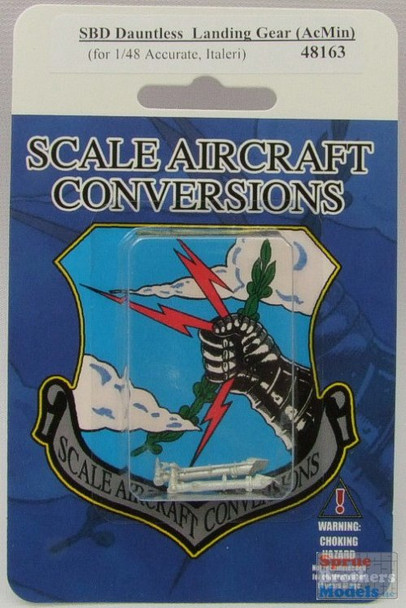 SAC48163 1:48 Scale Aircraft Conversions - SBD Dauntless Landing Gear (ACM kit) #48163