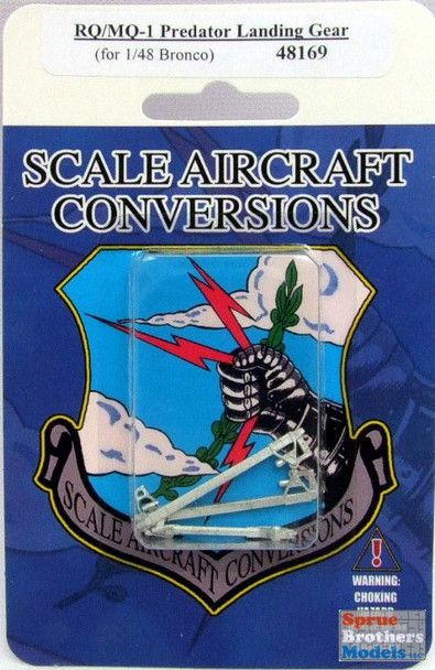 SAC48169 1:48 Scale Aircraft Conversions - RQ-1 MQ-1 Predator Landing Gear (BNC kit) #48169