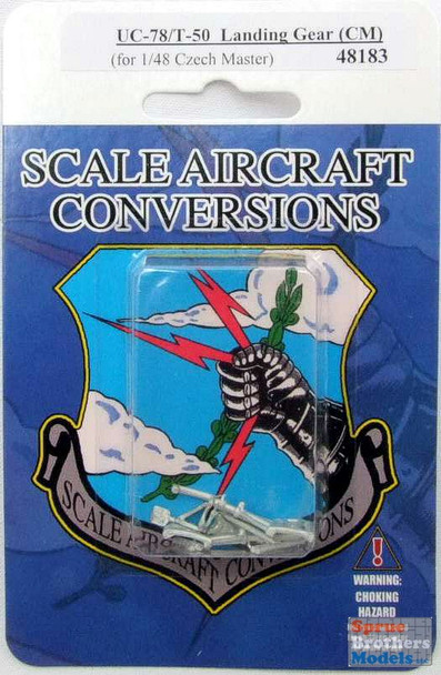 SAC48183 1:48 Scale Aircraft Conversions - UC-78 / T-50 Bobcat Landing Gear (CZM kit)