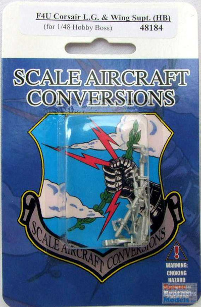 SAC48184 1:48 Scale Aircraft Conversions - F4U Corsair Landing Gear & Wing Supports (HBS kit)