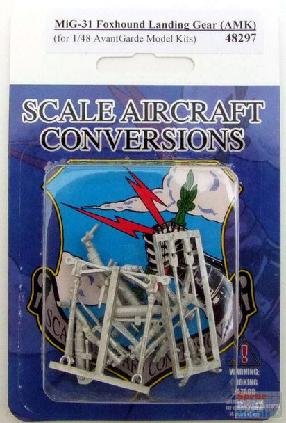 SAC48297 1:48 Scale Aircraft Conversions - MiG-31 Foxhound Landing Gear (AMK kit)