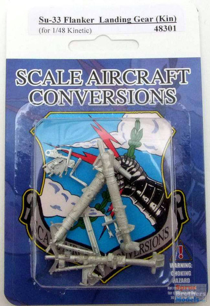 SAC48301 1:48 Scale Aircraft Conversions - Su-33 Flanker Landing Gear (KIN kit)