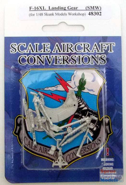 SAC48302 1:48 Scale Aircraft Conversions - F-16XL Falcon Landing Gear (SKM kit)