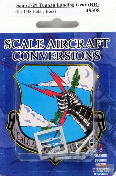 SAC48308 1:48 Scale Aircraft Conversions - Saab J-29 Tunnan Landing Gear (HBS kit)