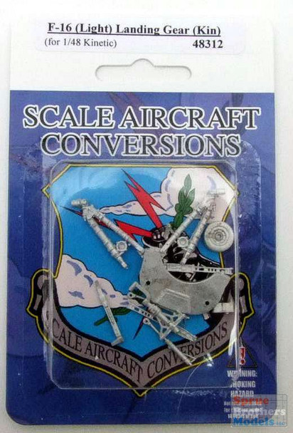 SAC48312 1:48 Scale Aircraft Conversions - F-16 Falcon (Light) Landing Gear (KIN kit)