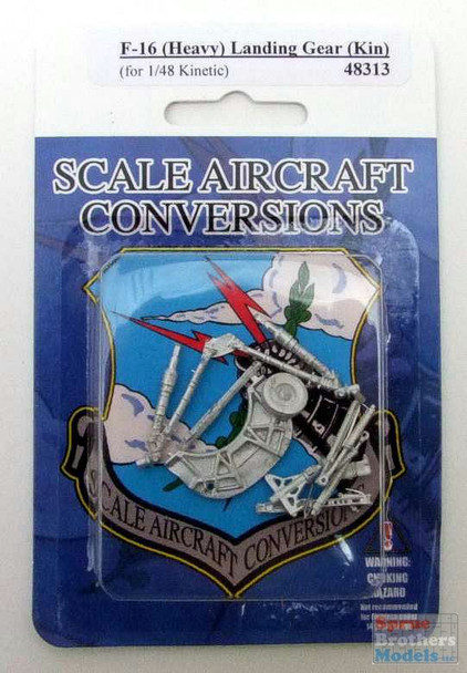 SAC48313 1:48 Scale Aircraft Conversions - F-16 Falcon (Heavy) Landing Gear (KIN kit)