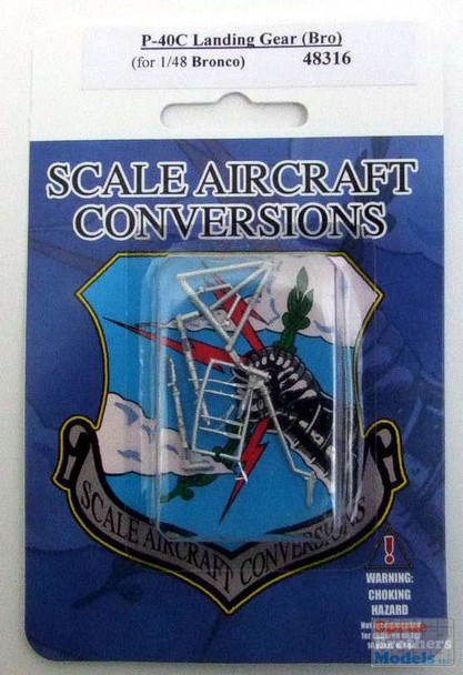 SAC48316 1:48 Scale Aircraft Conversions - P-40C Warhawk Landing Gear (BNC kit)