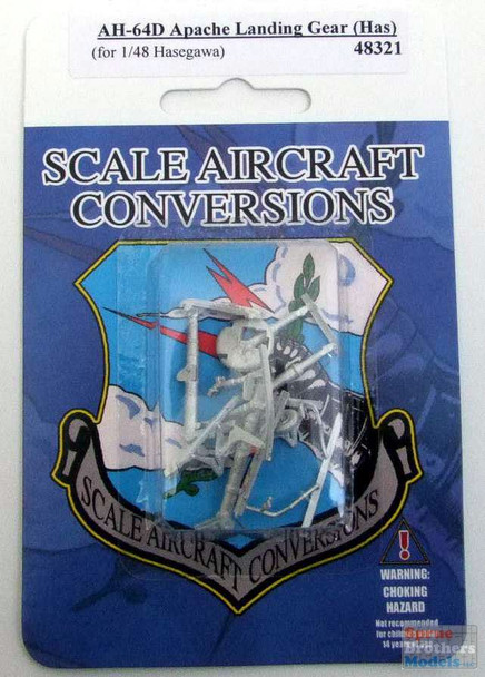 SAC48321 1:48 Scale Aircraft Conversions - AH-64D Apache Landing Gear (HAS kit)