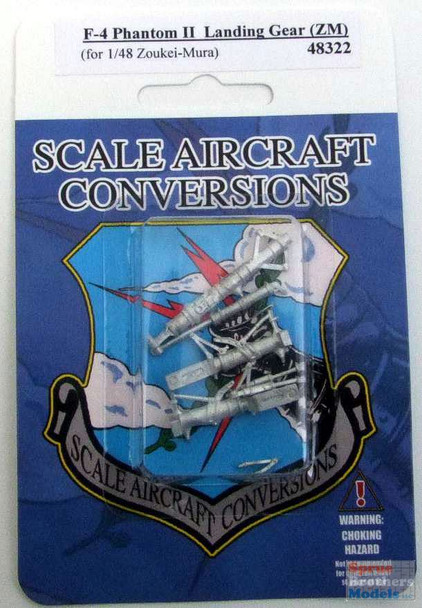 SAC48322 1:48 Scale Aircraft Conversions - F-4 Phantom II Landing Gear (ZKM kit)