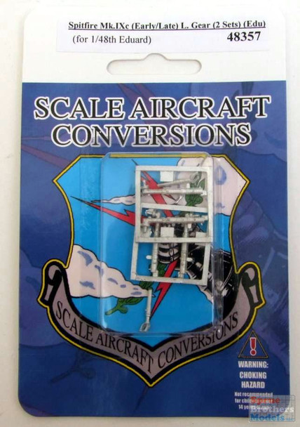SAC48357 1:48 Scale Aircraft Conversions - Spitfire Mk.IXc (early/late) Landing Gear [2 sets] (EDU kit)