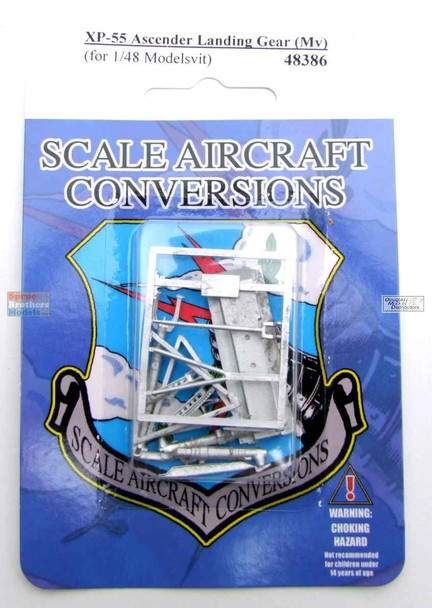 SAC48386 1:48 Scale Aircraft Conversions - XP-55 Ascender Landing Gear (MDV kit)